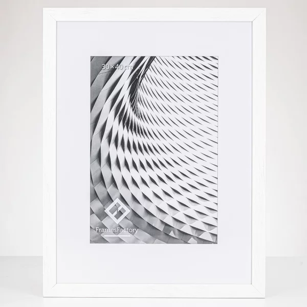 Cadre en bois Batino 10x15 cm | blanc | verre synthétique (1 mm)