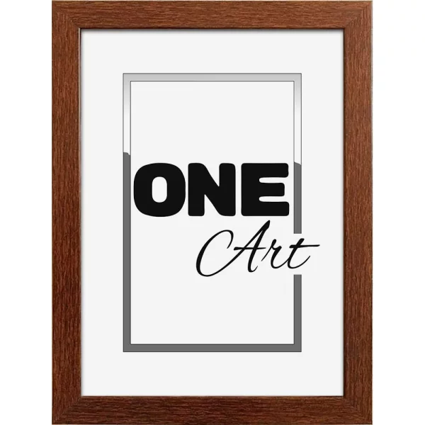 Cadre en plastique California 10x15 cm | brun | verre synthétique (1 mm)