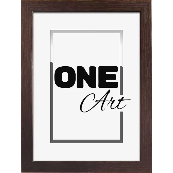Cadre en plastique California 10x15 cm | brun foncé | verre synthétique (1 mm)