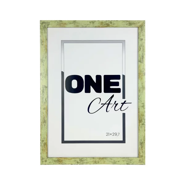 Kunststoff-Bilderrahmen California 10x15 cm | grün | Kunstglas (1 mm)
