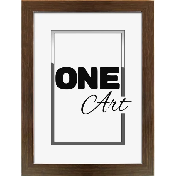 Cadre en plastique California 10x15 cm | wengé | verre synthétique (1 mm)