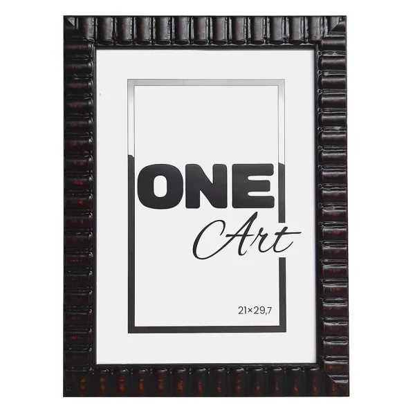 Holz Bilderrahmen Glamour 10x15 cm | wenge | Kunstglas (1 mm)