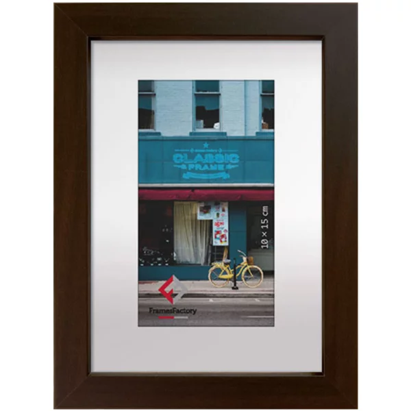 Holz Bilderrahmen Hekla (MDF) 30x40 cm | Wenge | Kunstglas (1 mm)