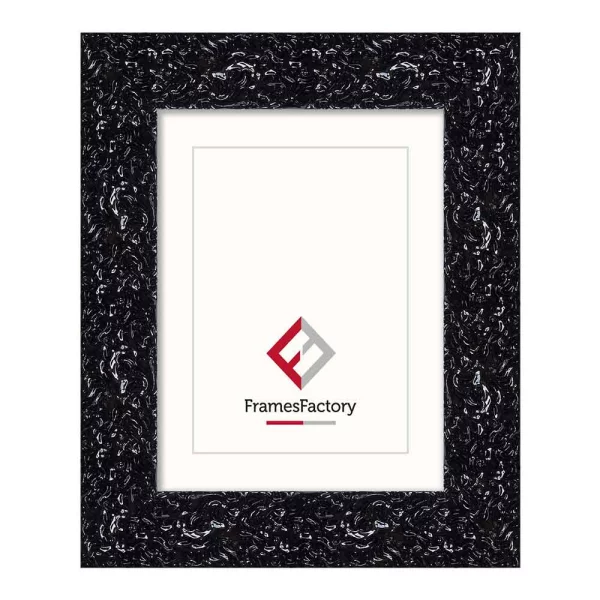 Cadre baroque Julia 15x20 cm | noir | verre synthétique (1 mm)