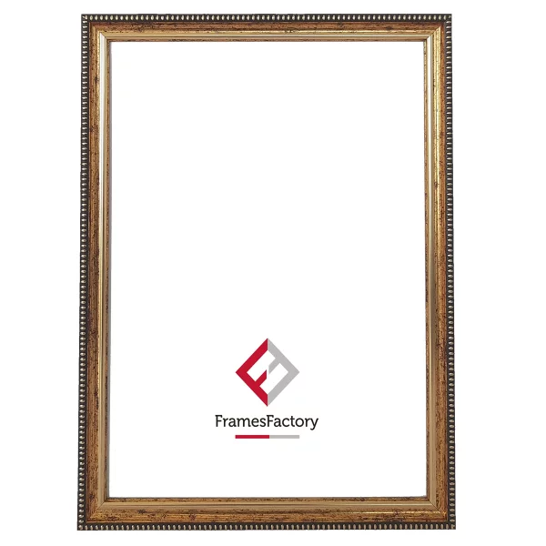 Kunststoff-Bilderrahmen Kansas 21x29,7 cm (A4) | Gold | Kunstglas (1 mm)