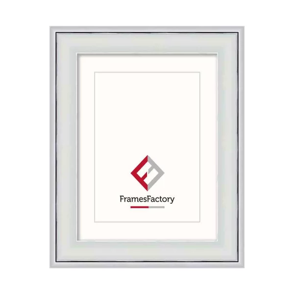 Cadre baroque Marta 15x20 cm | blanc | verre synthétique (1 mm)