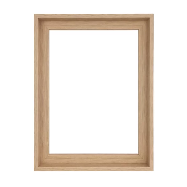 Kunststoff-Schattenfugenrahmen Danuta 50x70 cm | Natur | Leerrahmen (ohne Glas und Rückwand)