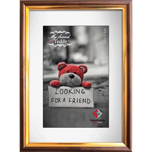 Cadre en plastique Louisiana 30x40 cm | brun | verre synthétique (1 mm)