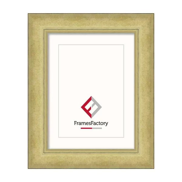 Barock Bilderrahmen Isa 42x59,4 cm (A2) | gold | Kunstglas (1 mm)