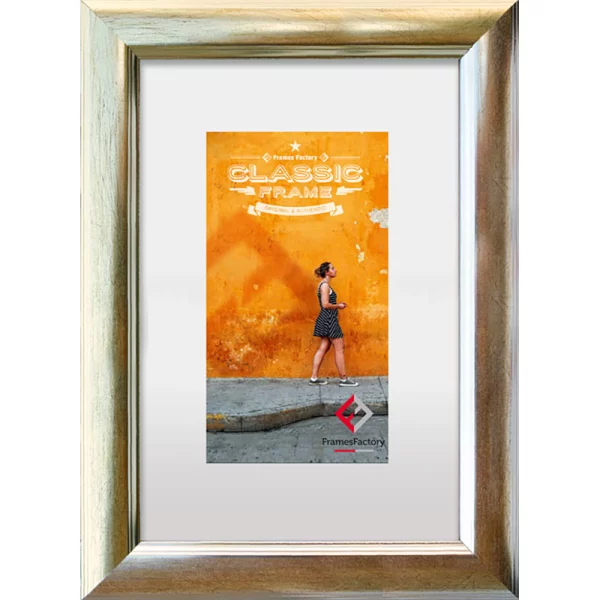 Cadre en plastique Oregon 10x15 cm | champagne | verre synthétique (1 mm)