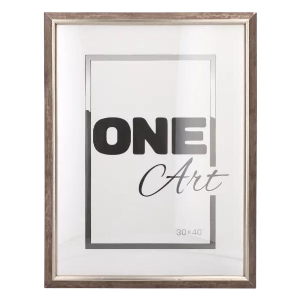 Holz-Bilderrahmen Cecilia 10x15 cm | Braun | Kunstglas (1 mm)