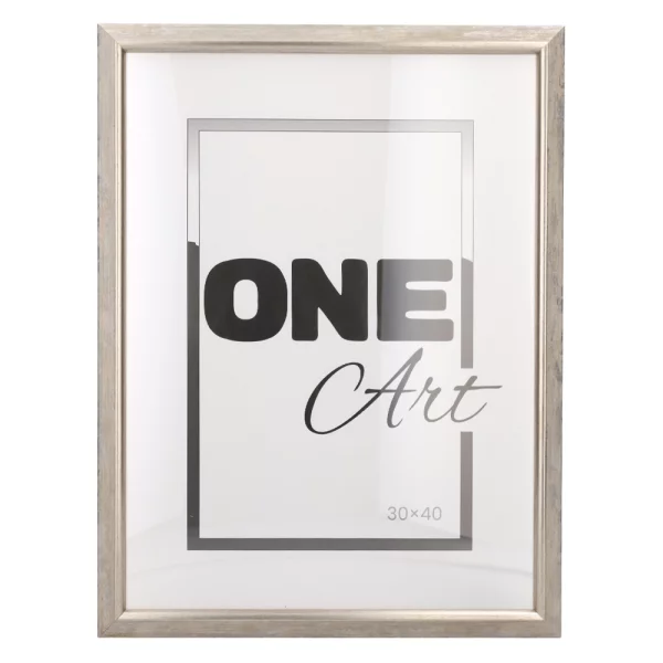 Holz-Bilderrahmen Cecilia 10x15 cm | Weiß | Kunstglas (1 mm)