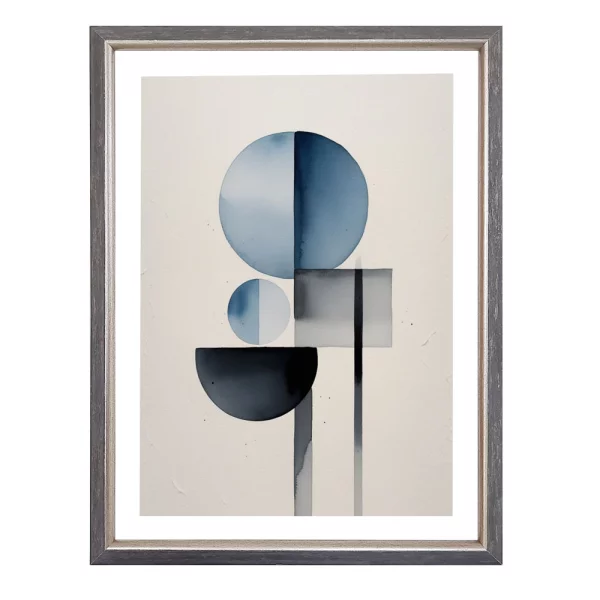 Holz-Bilderrahmen Cecilia 50x70 cm | Grau | Kunstglas (1 mm)