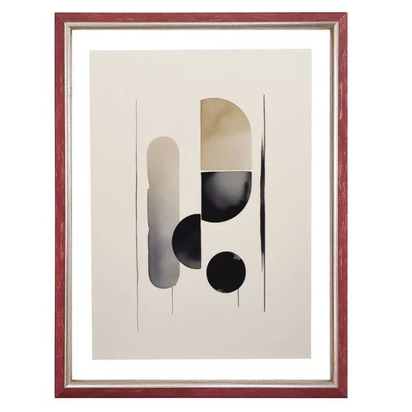 Holz-Bilderrahmen Cecilia 50x70 cm | Rot | Kunstglas (1 mm)