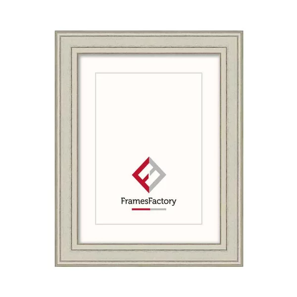 Cadre en bois Eva 60x70 cm | crème | verre synthétique (1 mm)
