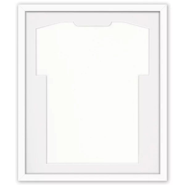 Cadre pour maillots Comfort White avec passe-partout 53,4x63,4 cm | blanc-blanc | verre synthétique (1 mm)