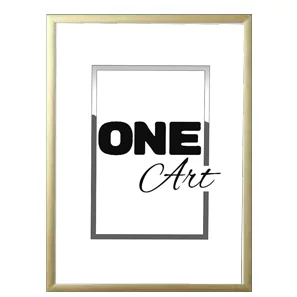 Cadre en aluminium Alicja 10x15 cm | or mat | verre synthétique (1 mm)