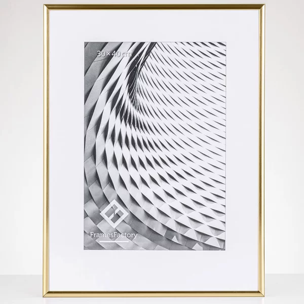 Aluminium lijst Amelia 10x15 cm | goud, glanzend | kunstglas (1 mm)