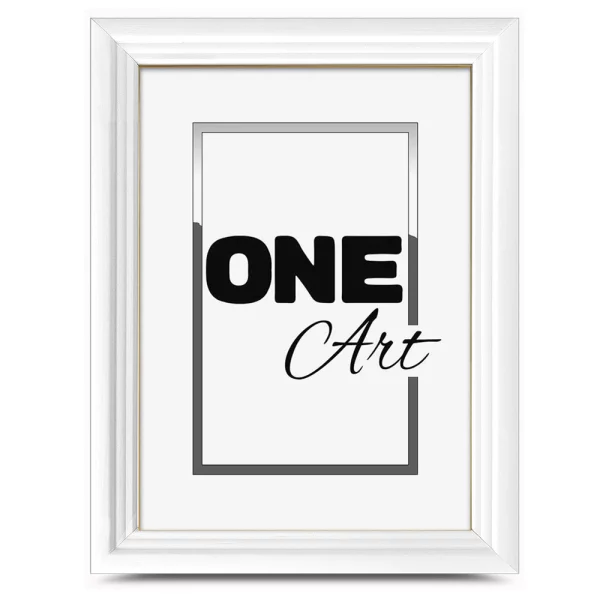 Cadre en bois Retro 10x15 cm | blanc | verre synthétique (1 mm)
