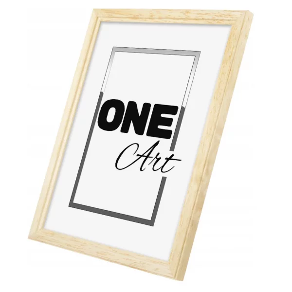 Cadre en bois Solo 21x29,7 cm (A4) | naturel | verre synthétique (1 mm)