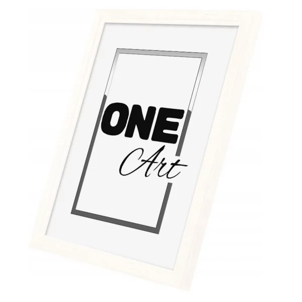Cadre en bois Solo 10x15 cm | blanc | verre synthétique (1 mm)