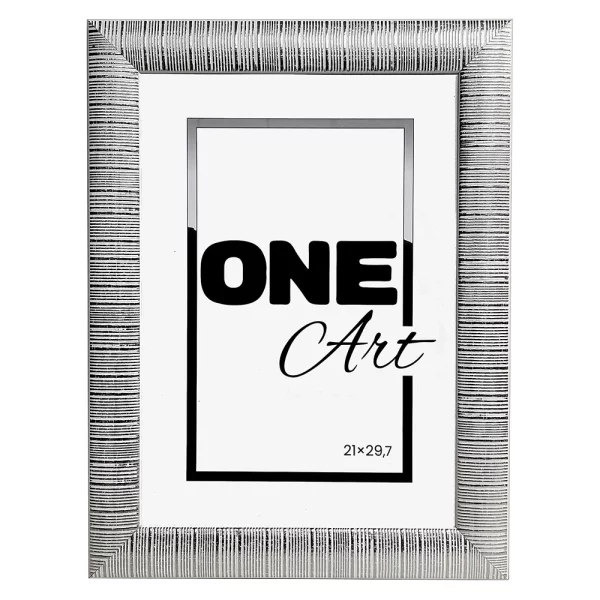 Cadre en bois Stripes 10x15 cm | blanc | verre synthétique (1 mm)