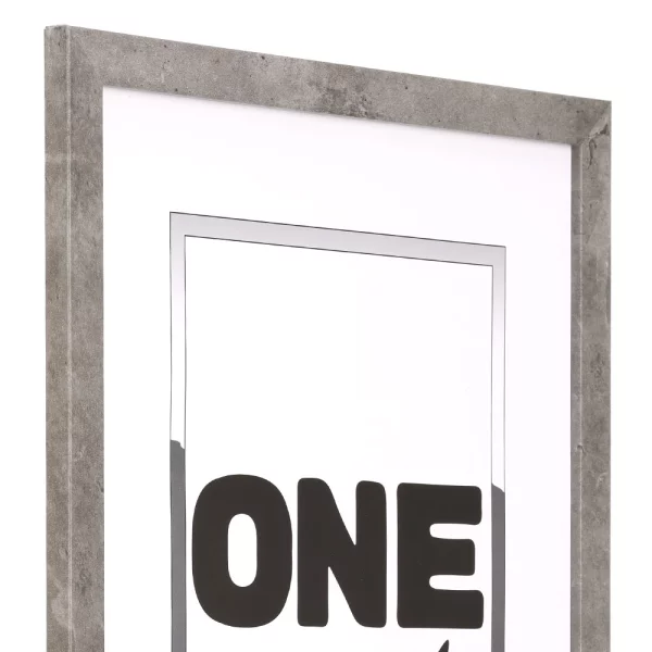 Holz Bilderrahmen Taal (MDF) 42x59,4 cm (A2) | Beton | Kunstglas (1 mm)