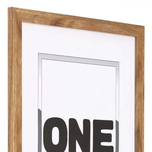 Cadre en bois Taal (MDF) 42x59,4 cm (A2) | chêne | verre synthétique (1 mm)