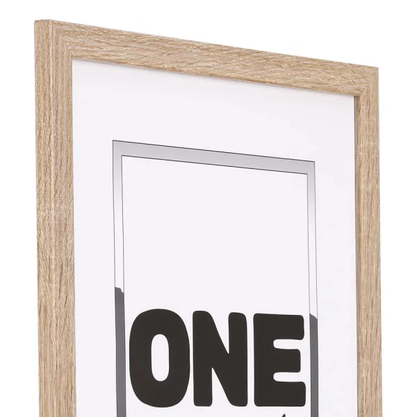 Holz Bilderrahmen Taal (MDF) 42x59,4 cm (A2) | Natur | Kunstglas (1 mm)