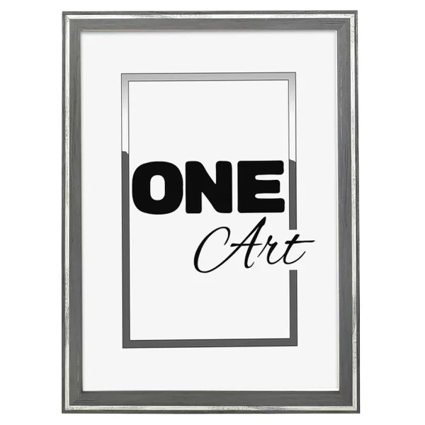 Kunststoff-Bilderrahmen Texas 10x15 cm | Silber | Kunstglas (1 mm)