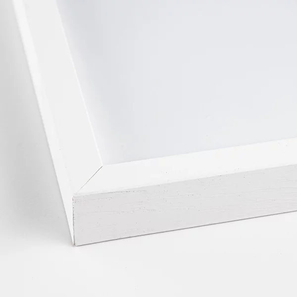Cadre en bois Tisar 10x15 cm | blanc | verre synthétique (1 mm)