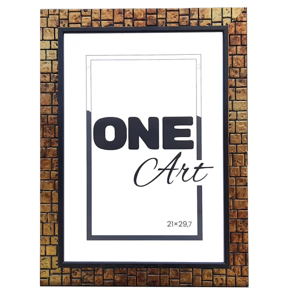 Cadre en bois Wall 10x15 cm | or | verre synthétique (1 mm)