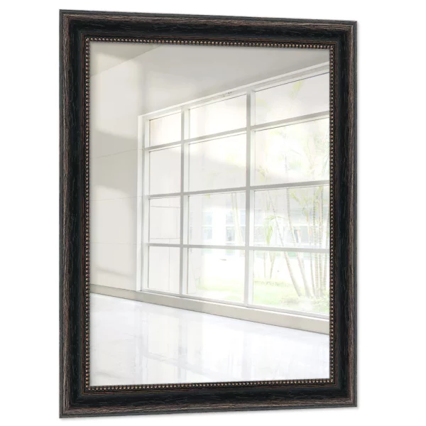 Miroir mural Engsle 20x20 cm | noir | miroir (2 mm)