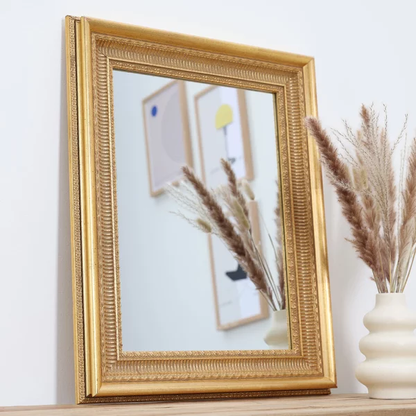 Wandspiegel Kallatti - Exklusivrahmen 25x38 cm | Gold | Spiegel (2 mm)