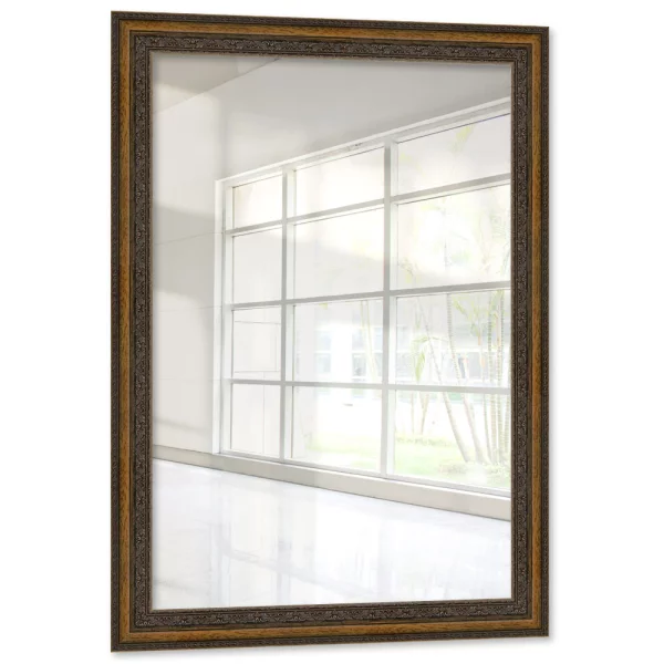 Holz Wandspiegel Assop 30x40 cm | Braun | Spiegel (2 mm)