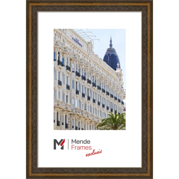 Cadre en bois Assop sur mesure brun | verre standard (2 mm)