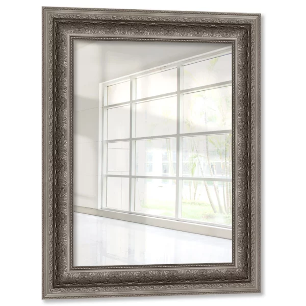 Holz Wandspiegel Banias 24x30 cm | Silber | Spiegel (2 mm)