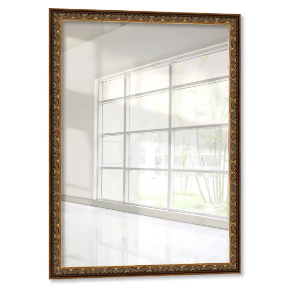 Holz Wandspiegel Shab 24x30 cm | Gold | Spiegel (2 mm)