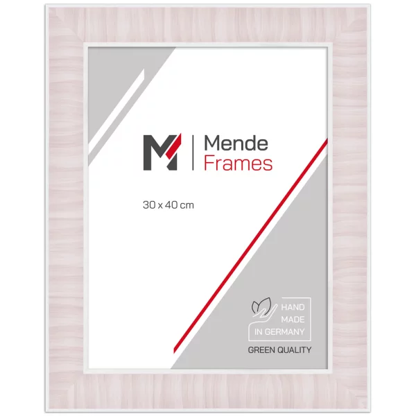 Cadre en bois exclusif Gerolnu sur mesure rose | verre standard (2 mm)