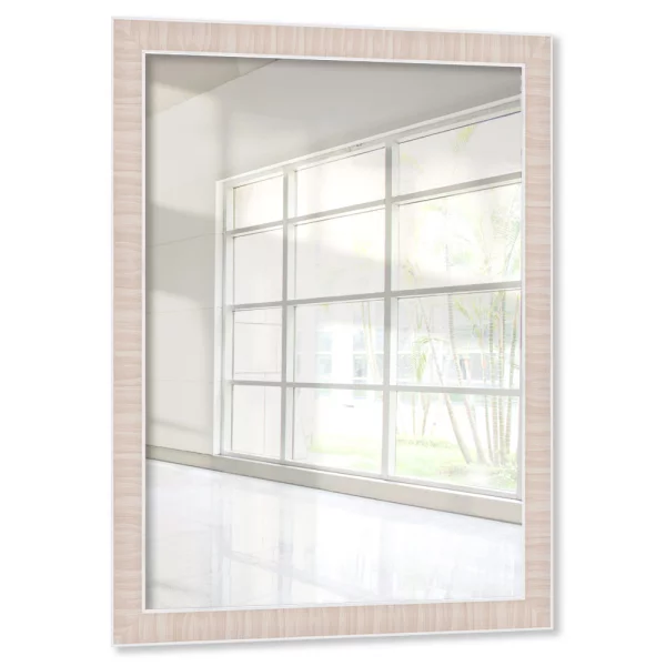 Miroir mural exclusif sur mesure Gerolnu brun | miroir (2 mm)