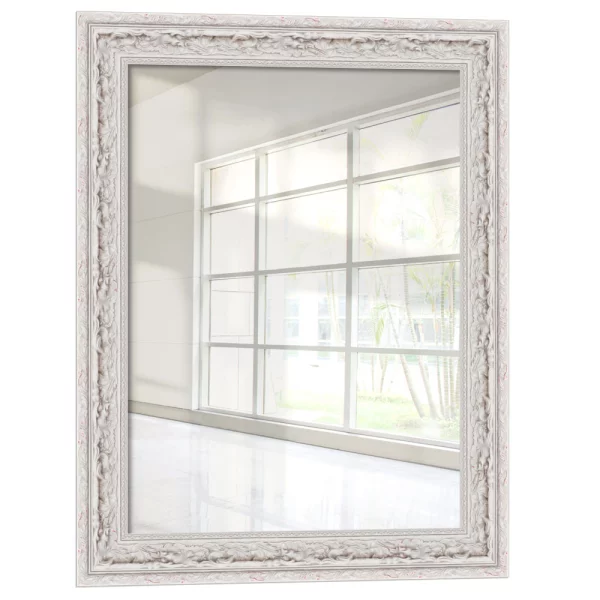 Wandspiegel Calinda nach Maß - Exklusivrahmen Weiß | Spiegel (2 mm)