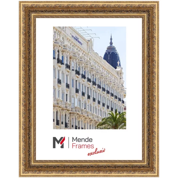 Holz Wandspiegel Limpopo 60x90 cm | Gold | Spiegel (2 mm)