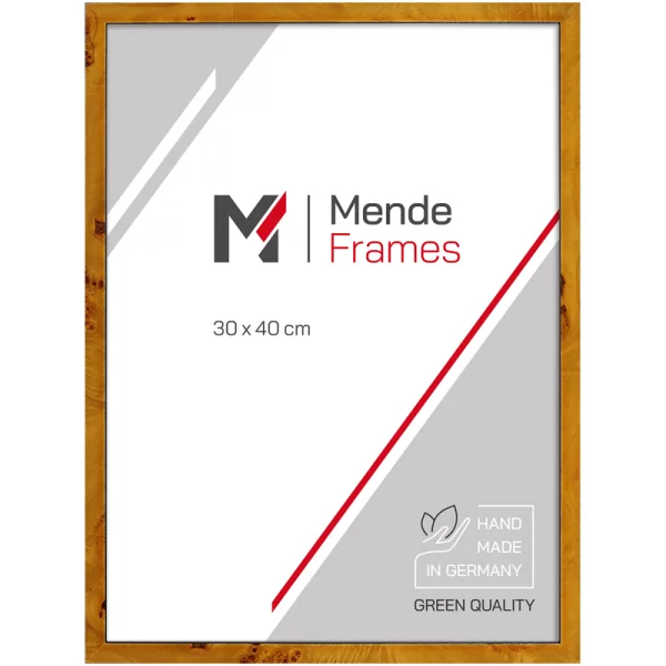 Cadre en bois Magwa sur mesure racine claire | verre standard (2 mm)