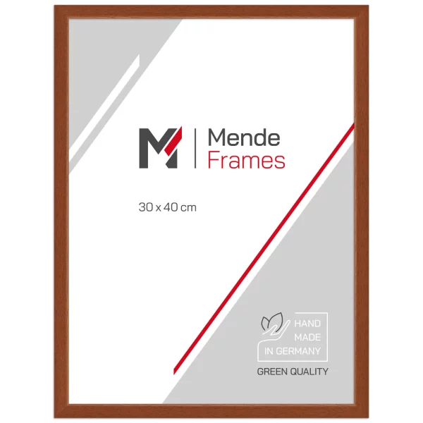 Holz Bilderrahmen Macmac 10x10 cm | Kirschbaum | Normalglas (2 mm)