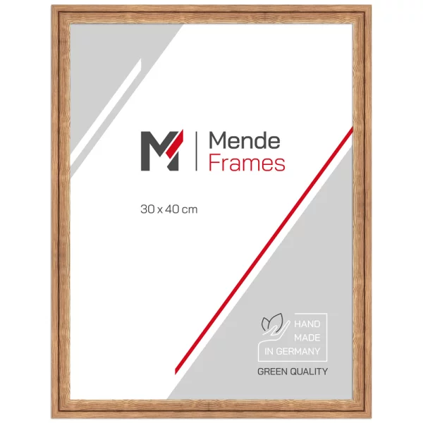 Holz Bilderrahmen Alea 40x40 cm | Eiche | Normalglas (2 mm)