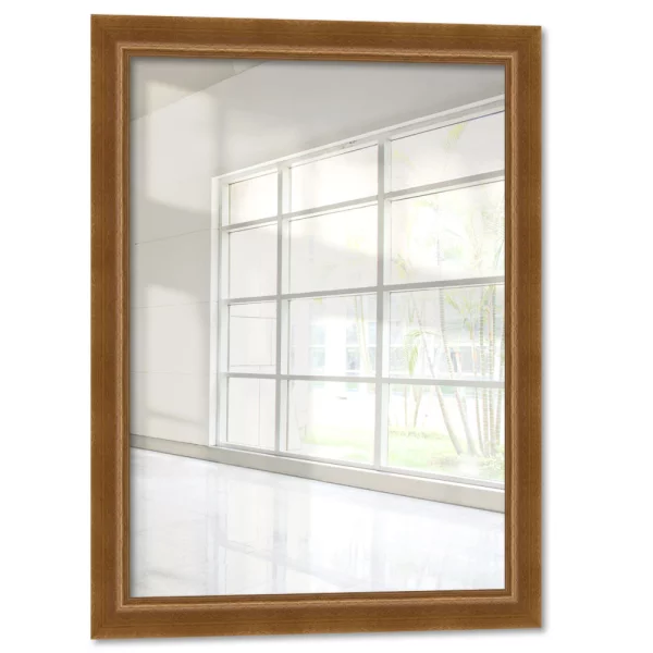 Miroir mural Tugela 10x10 cm | cerisier | miroir (2 mm)