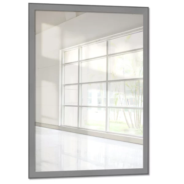 Miroir mural sur mesure Wadi gris clair | miroir (2 mm)
