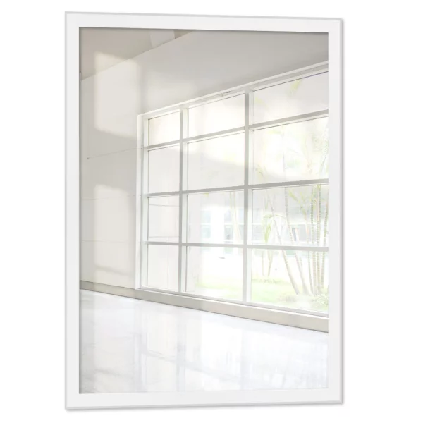 Miroir mural sur mesure Wadi blanc | miroir (2 mm)
