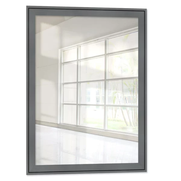 Miroir mural Salamat 10x10 cm | gris | miroir (2 mm)