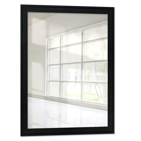 Miroir mural Salamat 10x10 cm | noir | miroir (2 mm)